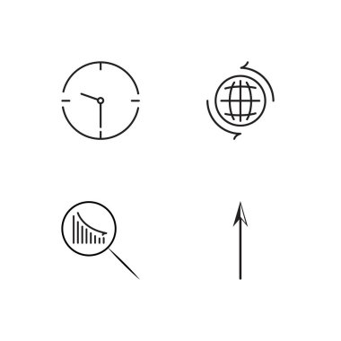 Pazarlama basit Seviyelendirilmiş Icons set