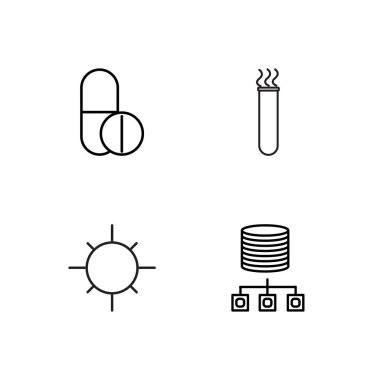 Bilim basit Seviyelendirilmiş Icons set