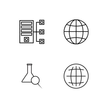 Bilim basit Seviyelendirilmiş Icons set