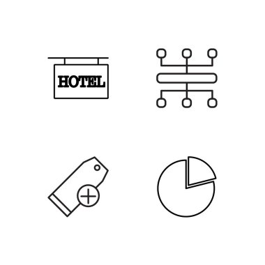 Pazarlama basit Seviyelendirilmiş Icons set