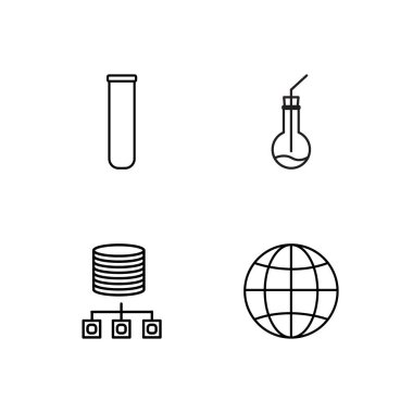 Bilim basit Seviyelendirilmiş Icons set