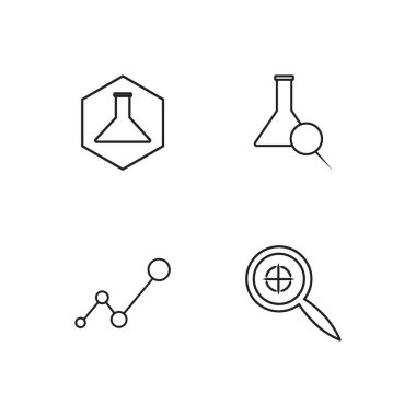 Bilim basit Seviyelendirilmiş Icons set