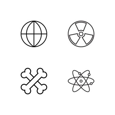 Bilim basit Seviyelendirilmiş Icons set