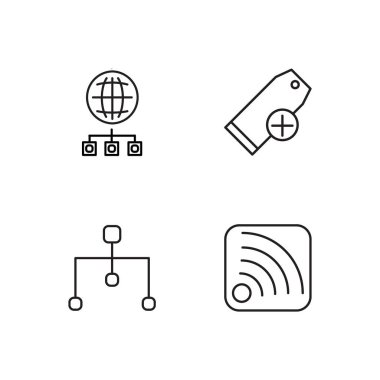 Pazarlama basit Seviyelendirilmiş Icons set