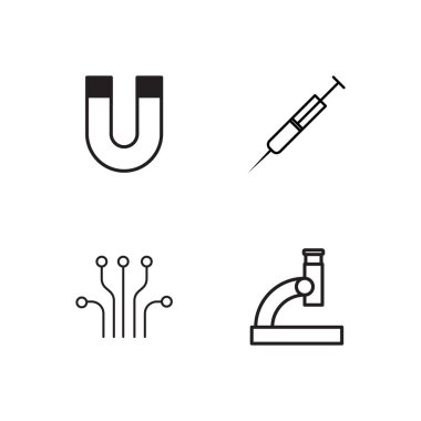 Bilim basit Seviyelendirilmiş Icons set