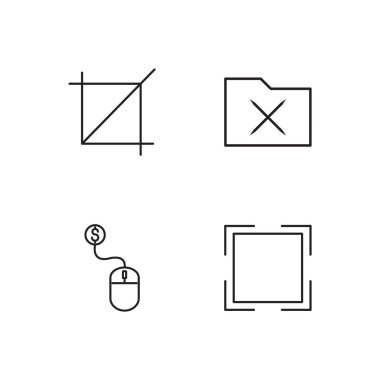 Pazarlama basit Seviyelendirilmiş Icons set