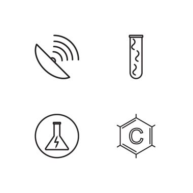 Bilim basit Seviyelendirilmiş Icons set