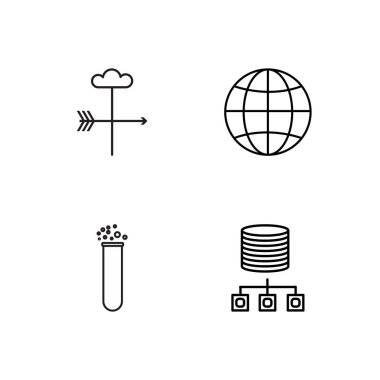 Bilim basit Seviyelendirilmiş Icons set