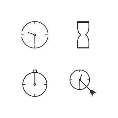 basit Seviyelendirilmiş Icons set saat