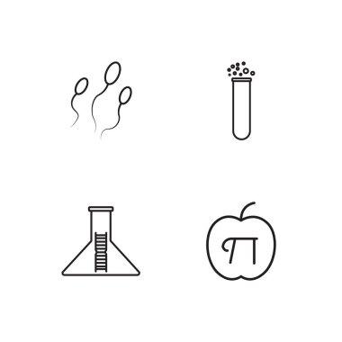 Bilim basit Seviyelendirilmiş Icons set