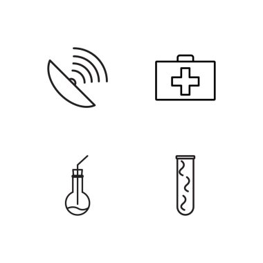 Bilim basit Seviyelendirilmiş Icons set