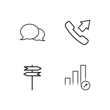 Pazarlama basit Seviyelendirilmiş Icons set