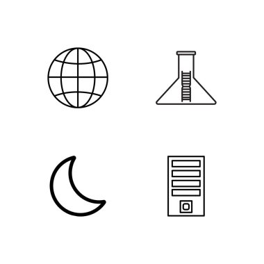 Bilim basit Seviyelendirilmiş Icons set