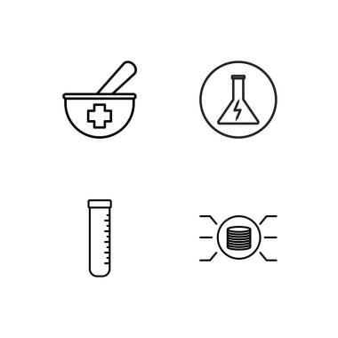 Bilim basit Seviyelendirilmiş Icons set
