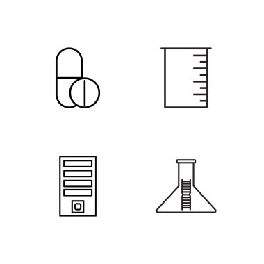 Bilim basit Seviyelendirilmiş Icons set