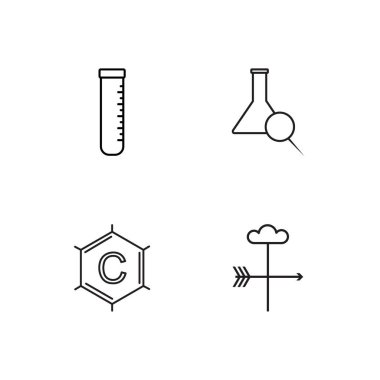 Bilim basit Seviyelendirilmiş Icons set