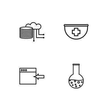 Bilim basit Seviyelendirilmiş Icons set