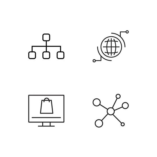 Pazarlama basit Seviyelendirilmiş Icons set