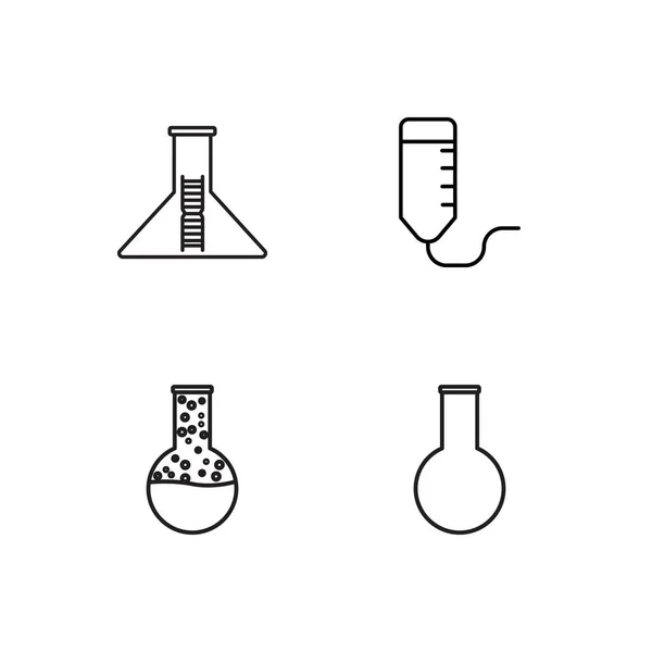 Science Simple Icônes Définies Ensemble — Image vectorielle