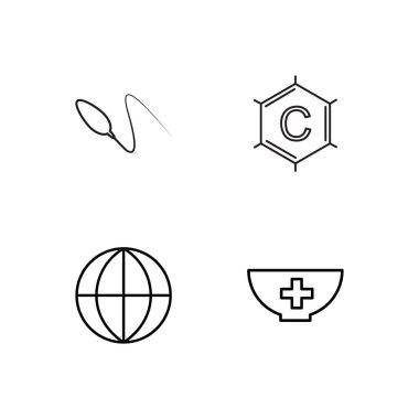 Bilim basit Seviyelendirilmiş Icons set