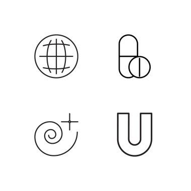 Bilim basit Seviyelendirilmiş Icons set