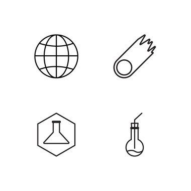 Bilim basit Seviyelendirilmiş Icons set