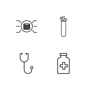 Bilim basit Seviyelendirilmiş Icons set