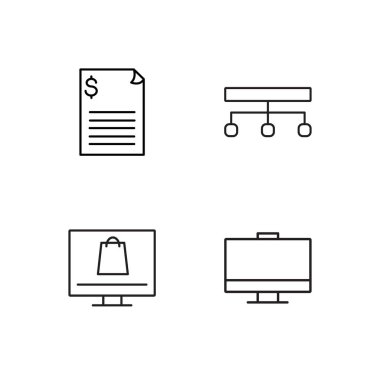 Pazarlama basit Seviyelendirilmiş Icons set