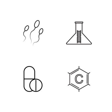 Bilim basit Seviyelendirilmiş Icons set