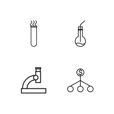 Bilim basit Seviyelendirilmiş Icons set