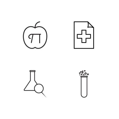 Bilim basit Seviyelendirilmiş Icons set