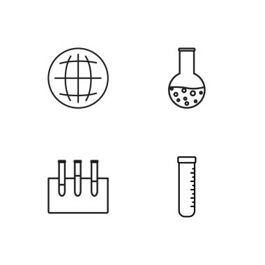 Bilim basit Seviyelendirilmiş Icons set