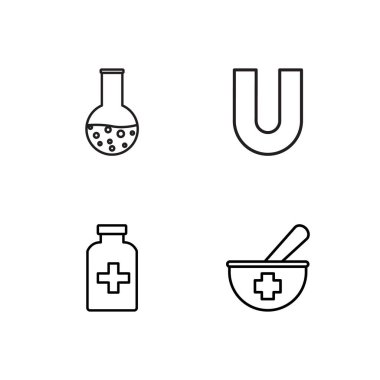 Bilim basit Seviyelendirilmiş Icons set