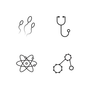 Bilim basit Seviyelendirilmiş Icons set