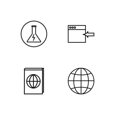 Bilim basit Seviyelendirilmiş Icons set