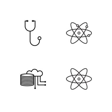 Bilim basit Seviyelendirilmiş Icons set