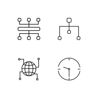 Pazarlama basit Seviyelendirilmiş Icons set