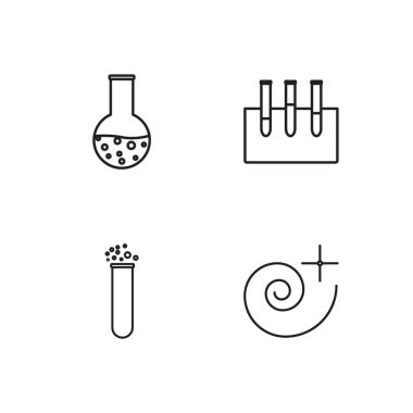 Bilim basit Seviyelendirilmiş Icons set