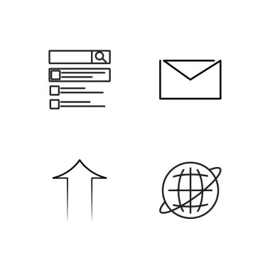 Pazarlama basit Seviyelendirilmiş Icons set