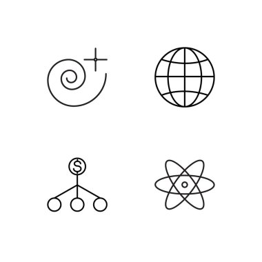 Bilim basit Seviyelendirilmiş Icons set