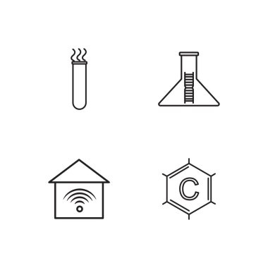 Bilim basit Seviyelendirilmiş Icons set