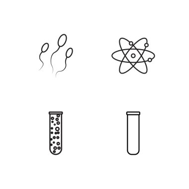 Bilim basit Seviyelendirilmiş Icons set