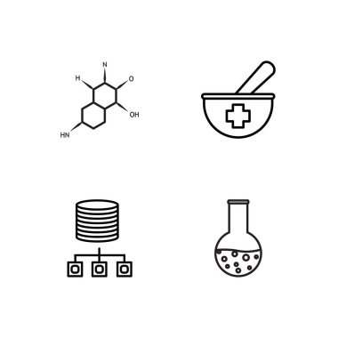 Bilim basit Seviyelendirilmiş Icons set