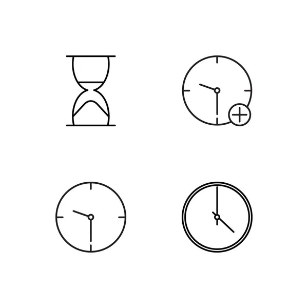 basit Seviyelendirilmiş Icons set saat