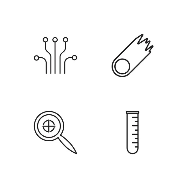 Bilim basit Seviyelendirilmiş Icons set