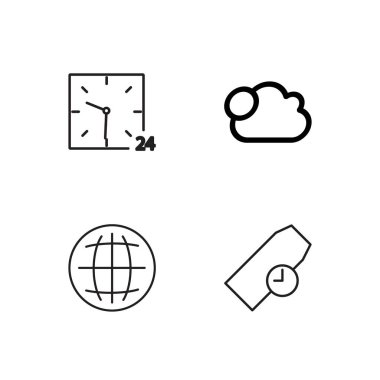 basit Seviyelendirilmiş Icons set seyahat