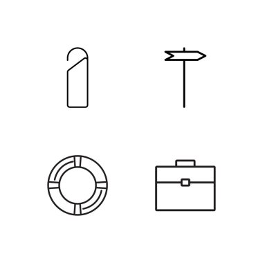 basit Seviyelendirilmiş Icons set seyahat