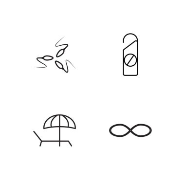 basit Seviyelendirilmiş Icons set seyahat