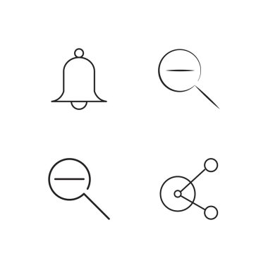 basit Seviyelendirilmiş Icons set seyahat