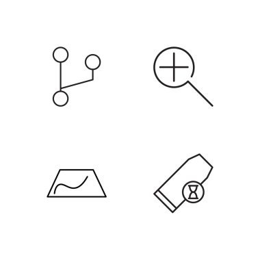 basit Seviyelendirilmiş Icons set seyahat